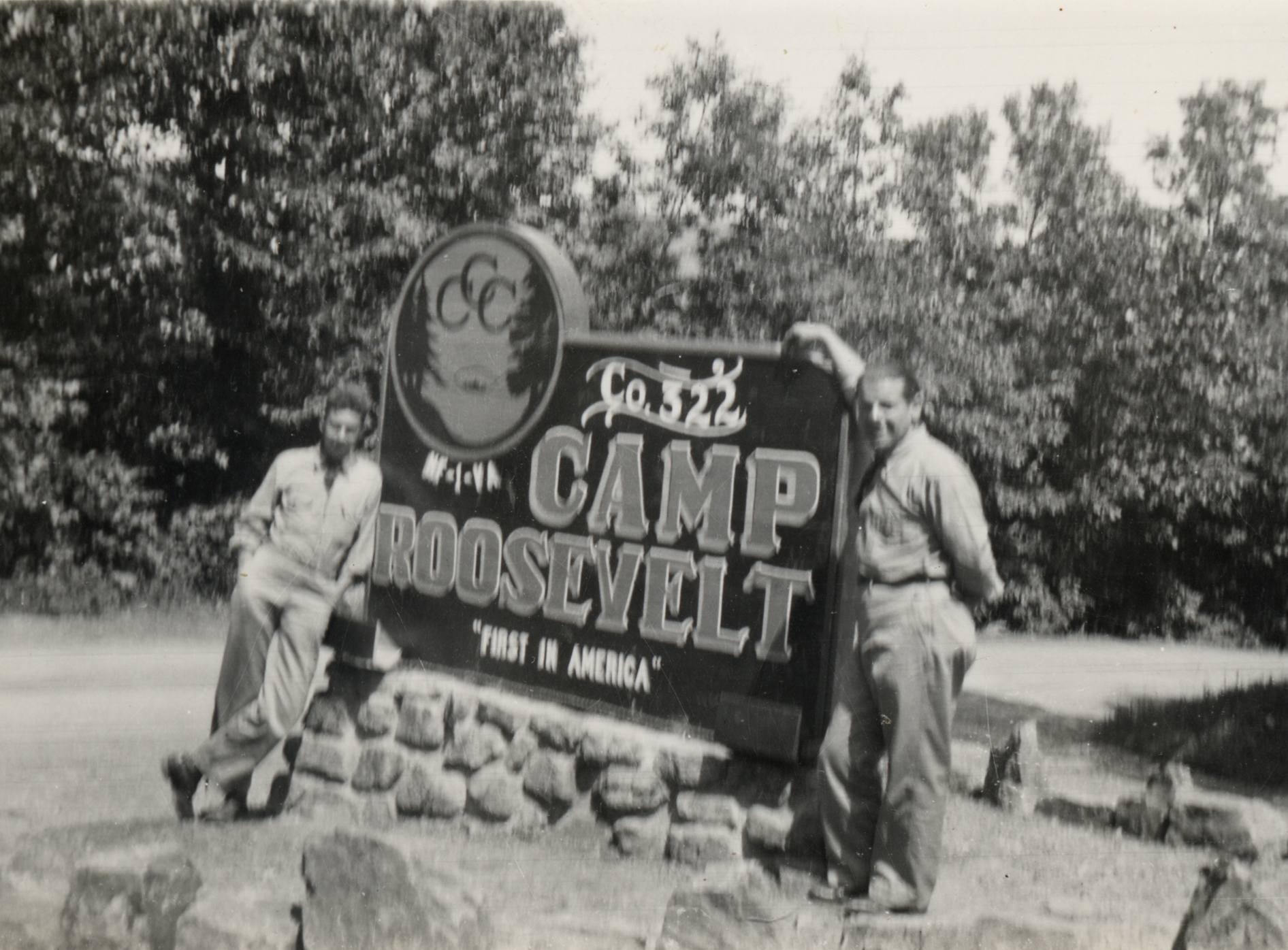 First CCC enrollees arriving at Camp Roosevelt, George Washington National Forest, April 1933