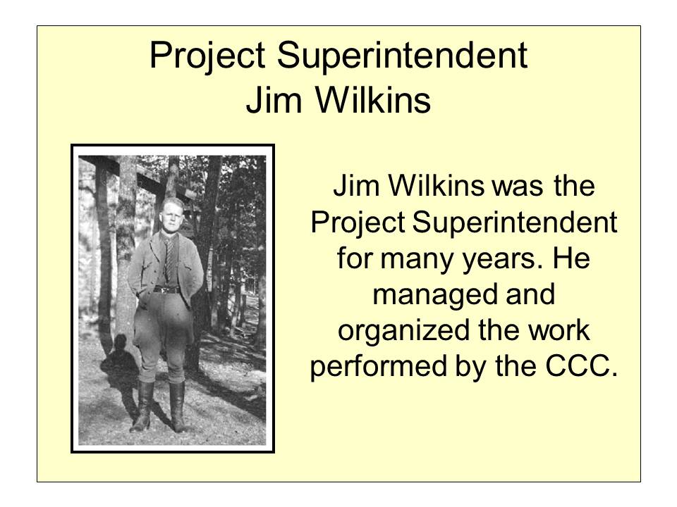 Slide 12 — Camp Roosevelt, April 1933