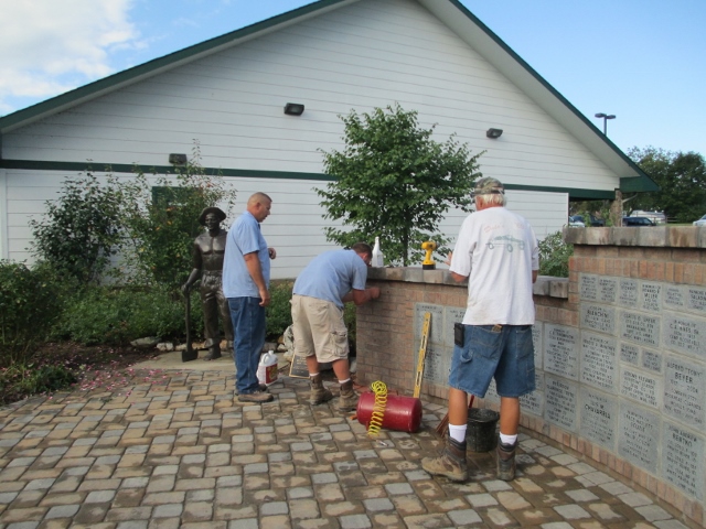 Reinstalling Brass Plaque