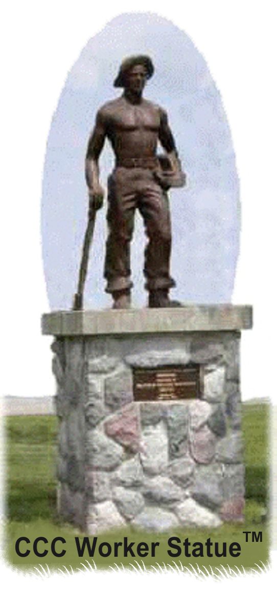 CCC Worker Statue available for order — life-size bronze figure